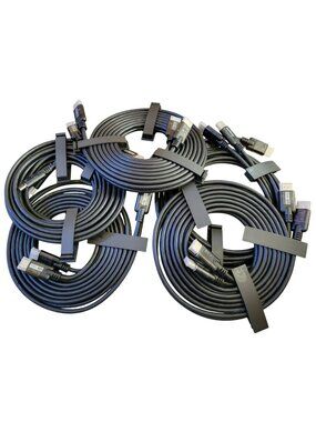 10-Pack 8K@30 4K@60 HDMI 2.1 10ft HDR Round Cables KOMGILK